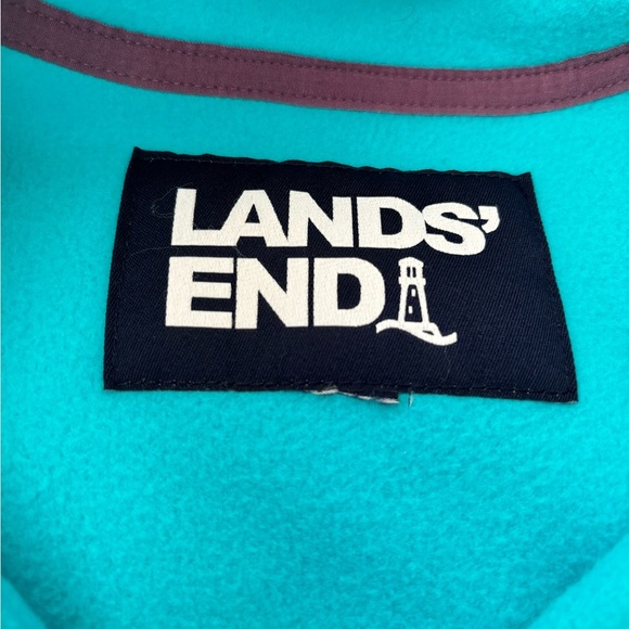 Lands' End Teal and Navy Women's Jacket - Picture 4 of 5